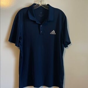 Adidas Navy Blue Polo Size Large